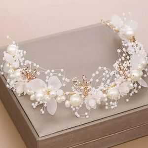 Wedding Floral and Pearl Wreath